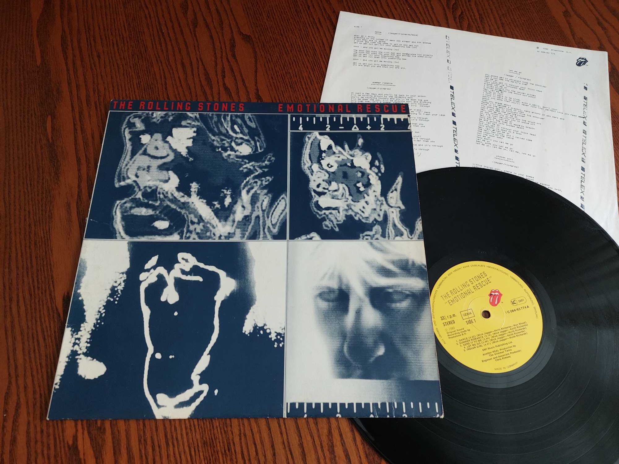 The Rolling Stones – Emotional Rescue lp 1979 EX STAN