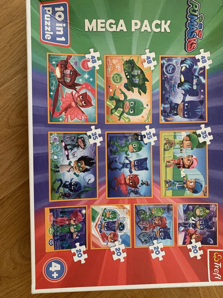 Puzzle 10w1 trefl pjmasks pidżamersi 10w1