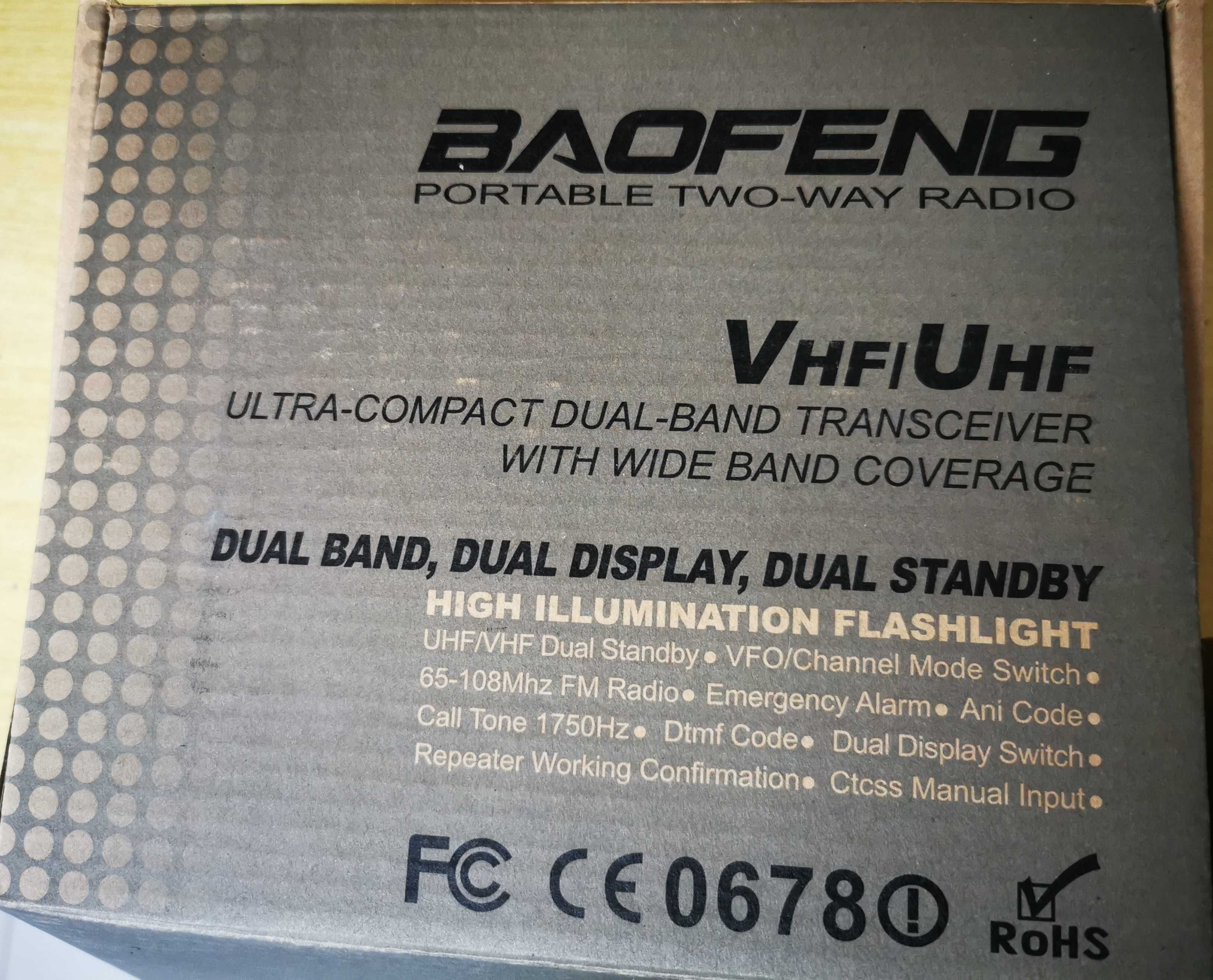 Radio Baofeng usado 2 vezes