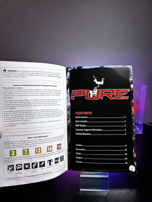 Pure Xbox360 manual instrukcja Polska wersja językowa