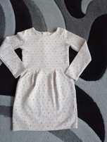 Piękna cieplejsza sukienka h &m roz 116