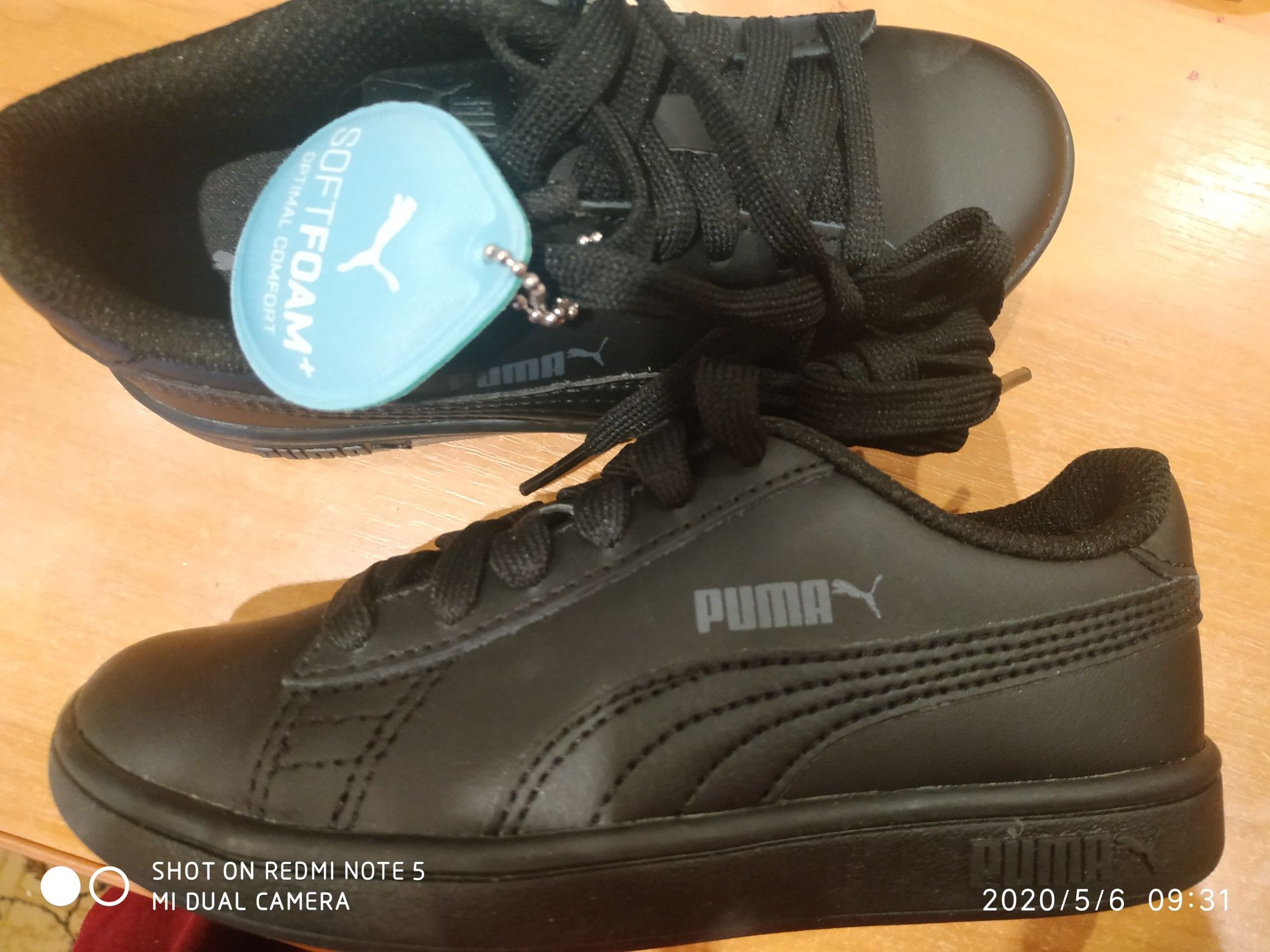 Кросівки ПУМА 17,5см PUMA Smash v2 Шкіряні кросівки PS