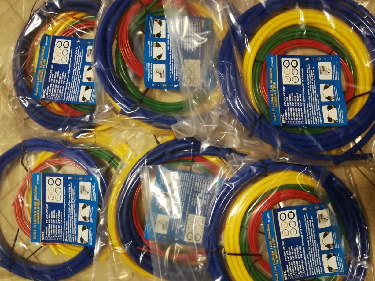 Pręty do gięcia rur miedzianych 4m zestaw 1/4" 3/8" 1/2" 5/8"