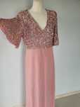 Sukienka cekinowa wesele 40 42 L XL długa maxi