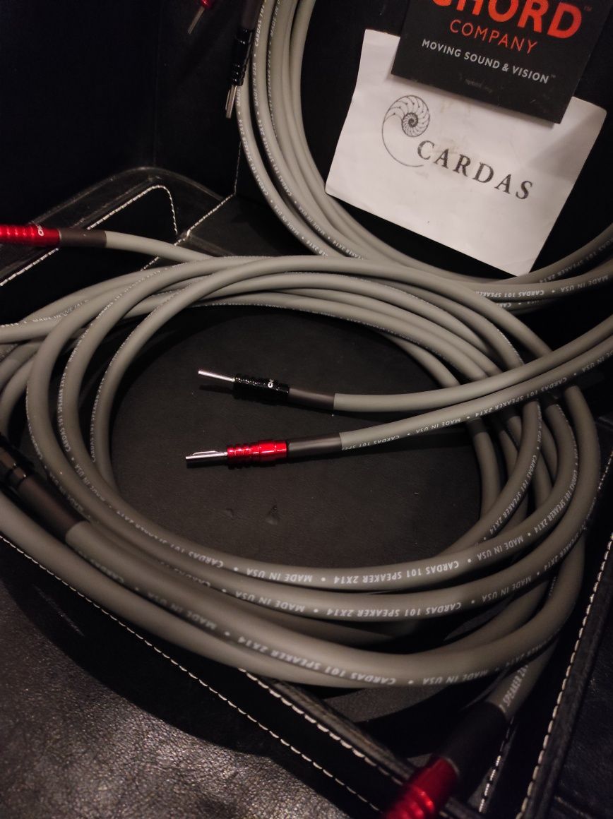 Cardas 101 V2 4mm2 kable głośnikowe konfekcja Chord Ohmic Trans Audio