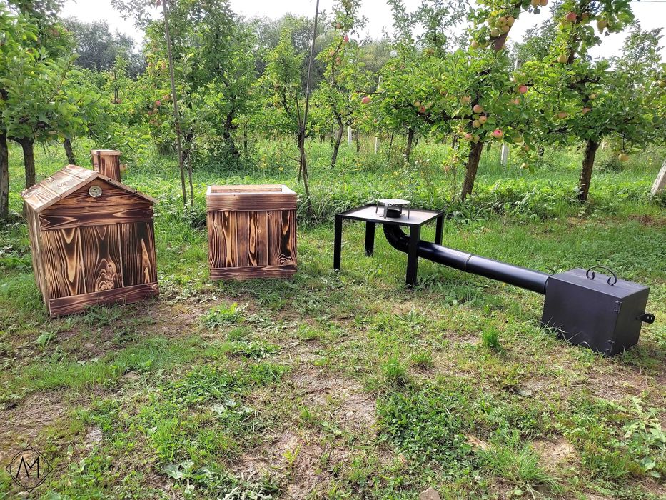 Wędzarnia 2-komorowa KOMPETNY ZESTAW + Palenisko Wyposażenie PROMOCAJA