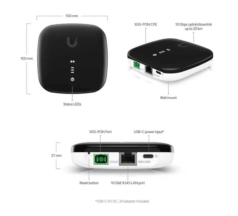 Ubiquiti оптичний мережевий блок UISP Fiber XGS-PON
