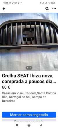 Vendo grelha SEAT Ibiza nova