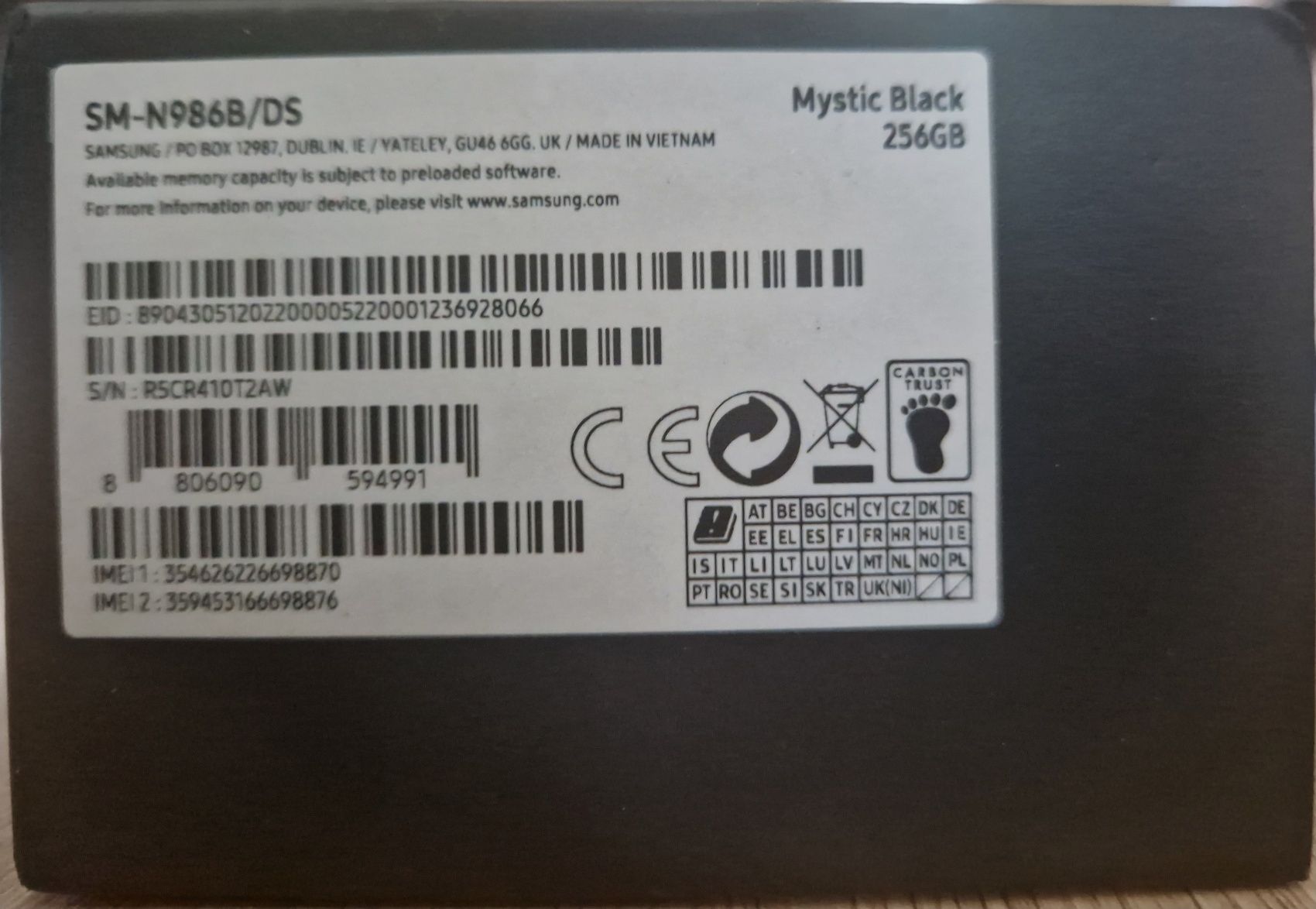 Samsung Galaxy Note 20 256Gb SM-N986B/DS