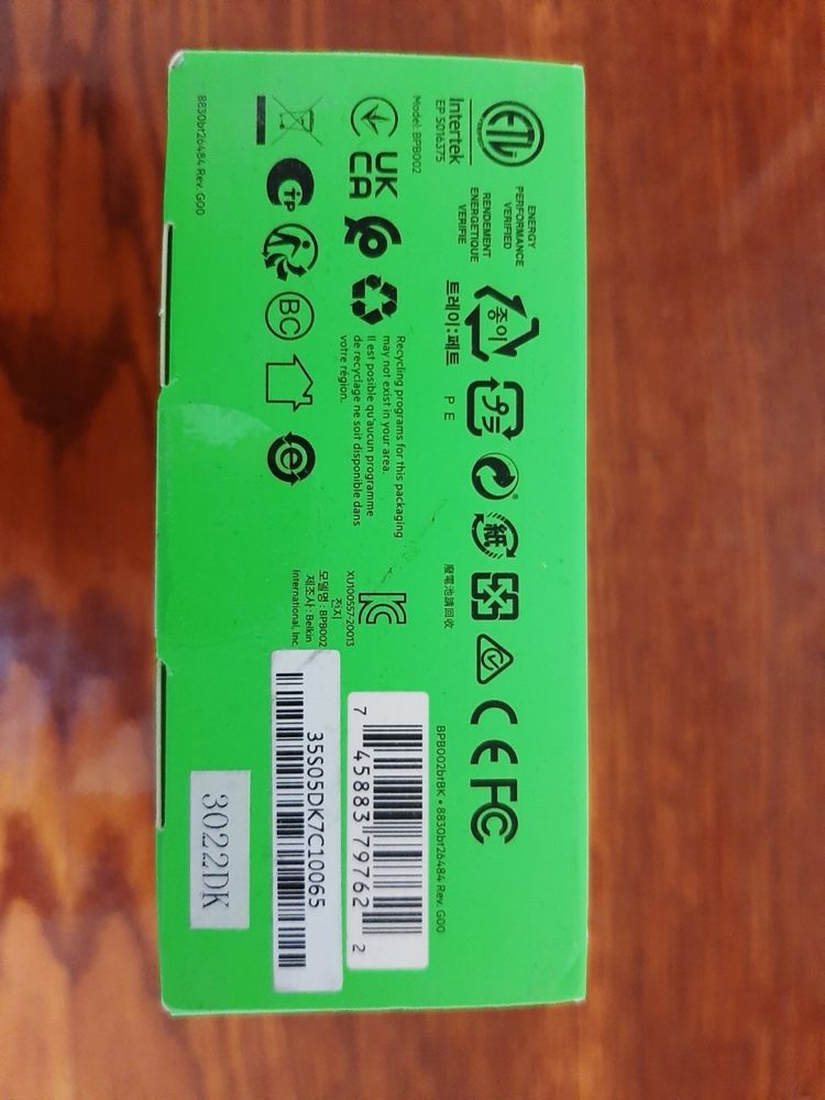Портативний зарядний пристрій Belkin 20000mAh, 30W, PD, USB-A, USB-C