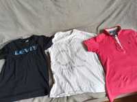 Koszulki chłopięce Calvin klein, Levi's, Polo Ralph Lauren.
