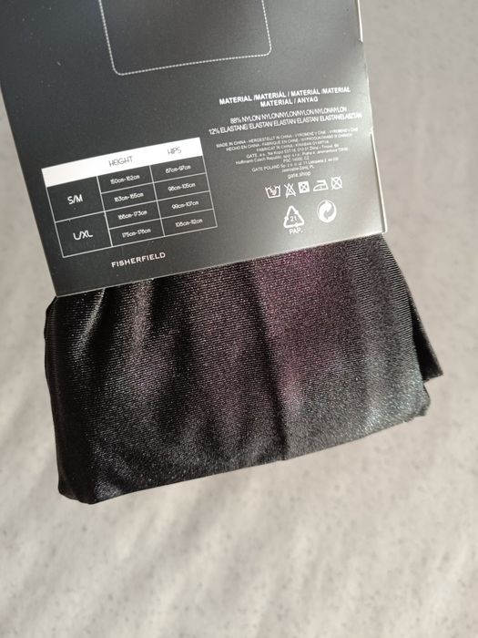 Rajstopy błyszczące wetlook halloween