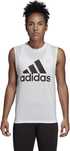 USZKODZONY Adidas damska koszulka top tank bawełniany biały XS