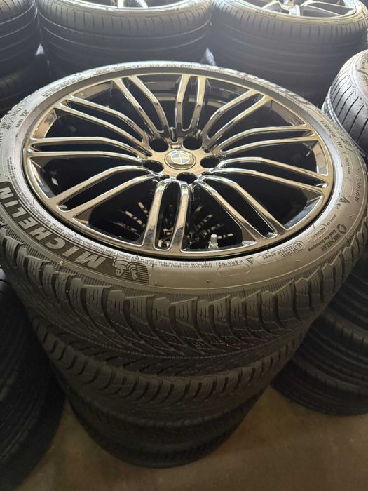 JAK NOWE: Koła Felgi 19 BMW 5 G30 G31 M PAKIET ZIMOWE Czarne