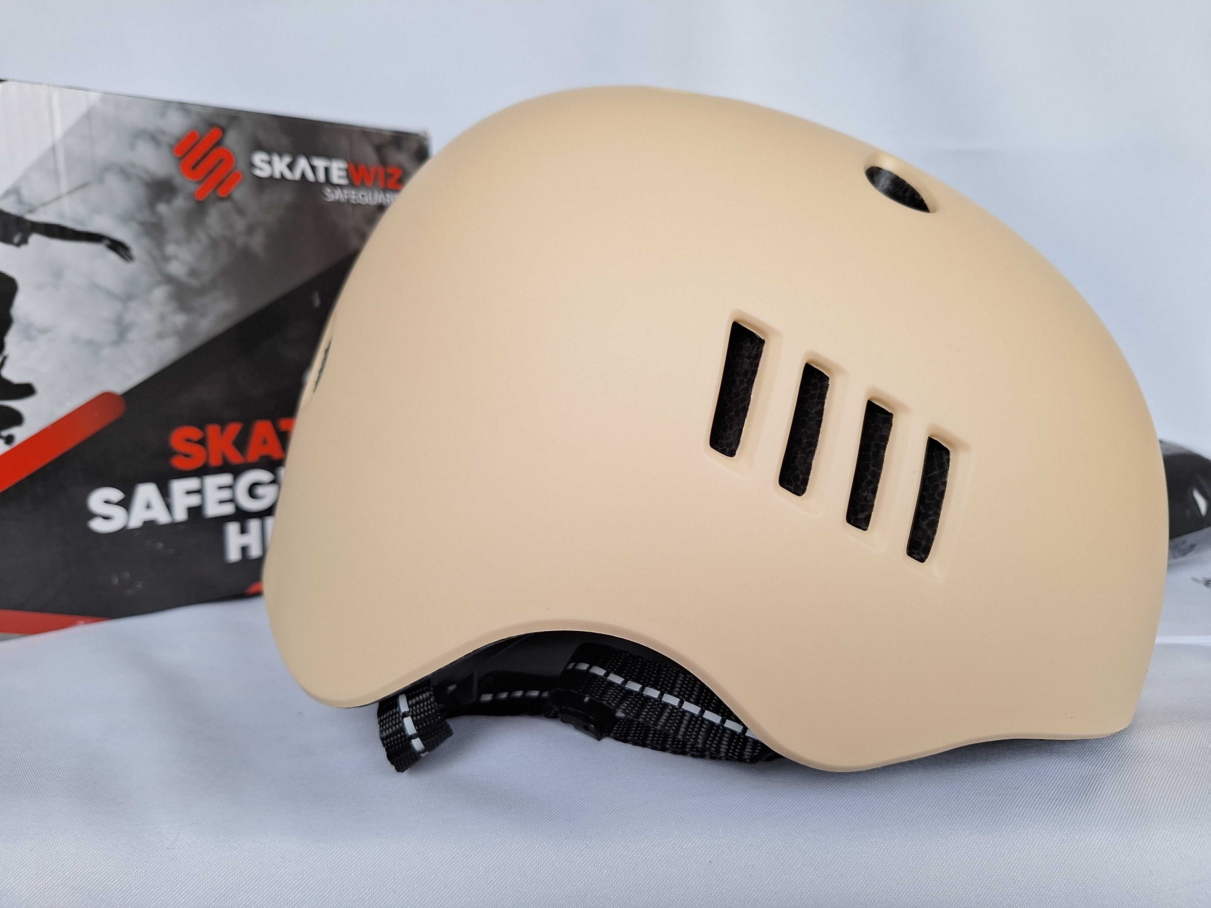 Kask rowerowy Skatewiz Safeguard Helmet Sand L 57-61cm BMX Skate