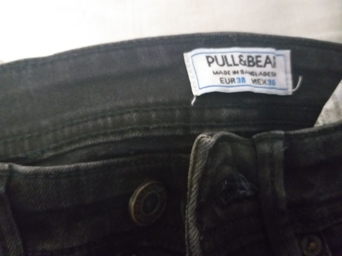 Calças de ganga, casaco de ganga e calça cargo jogger da pull&bear