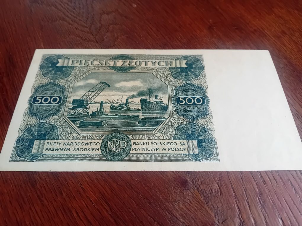 500 zł 1947 rok Seria A