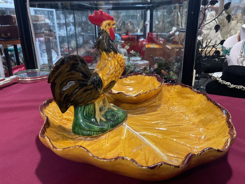 Bordalo prato para apetizers com galo 25x17 cm