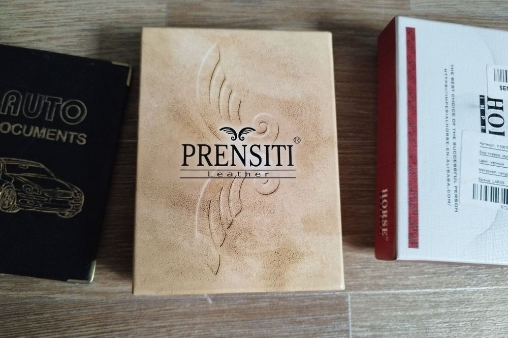 Кошелек мужской из натуральной кожи Prenciti портмоне для документов
