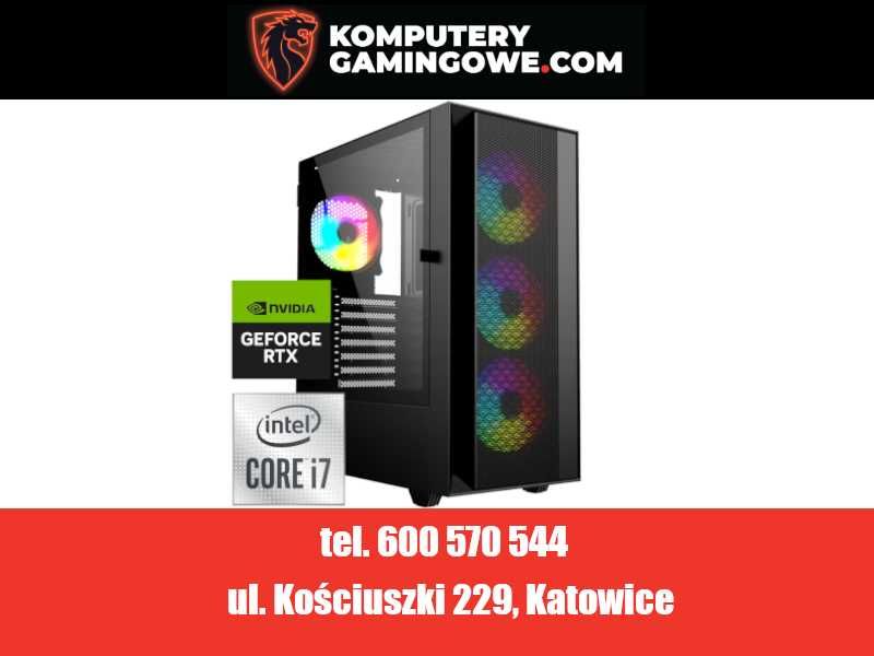 Nowy Komputer Gamingowy i7-12700f 64GB 2TB SSD NVIDIA RTX 5070 Win 11