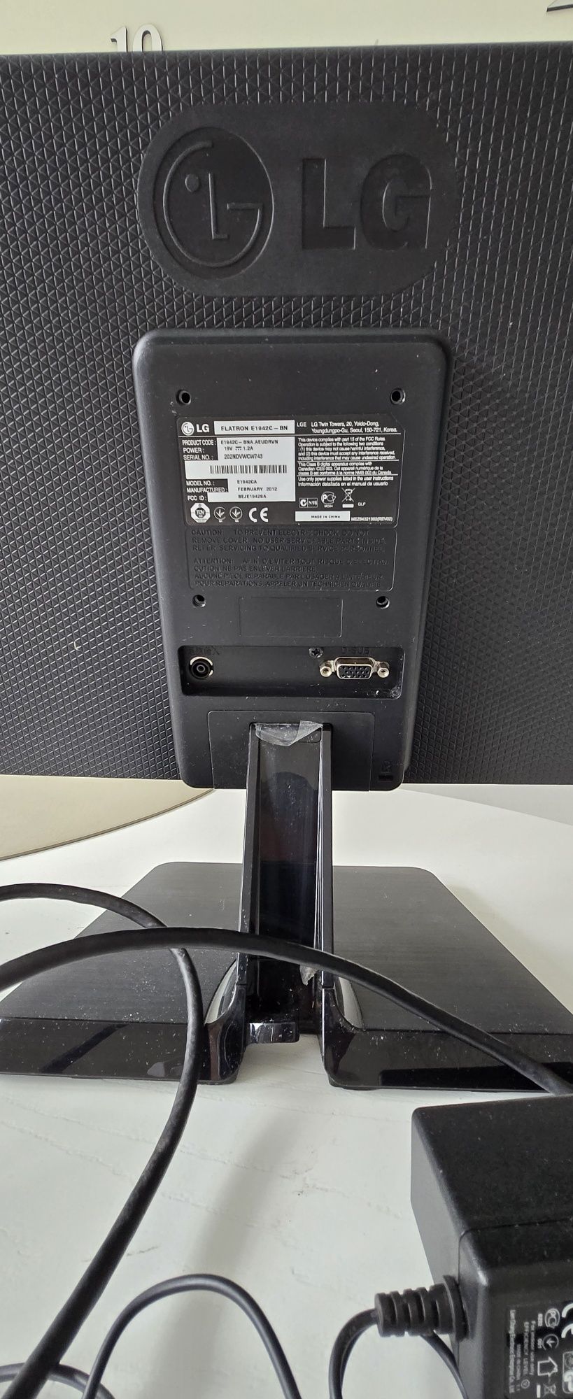 Monitor LG 19 cali