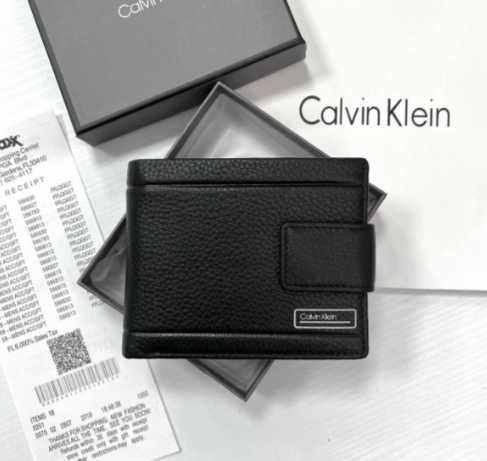 Шкіра !Чоловічий брендовий портмоне на магніті Calvin Klein