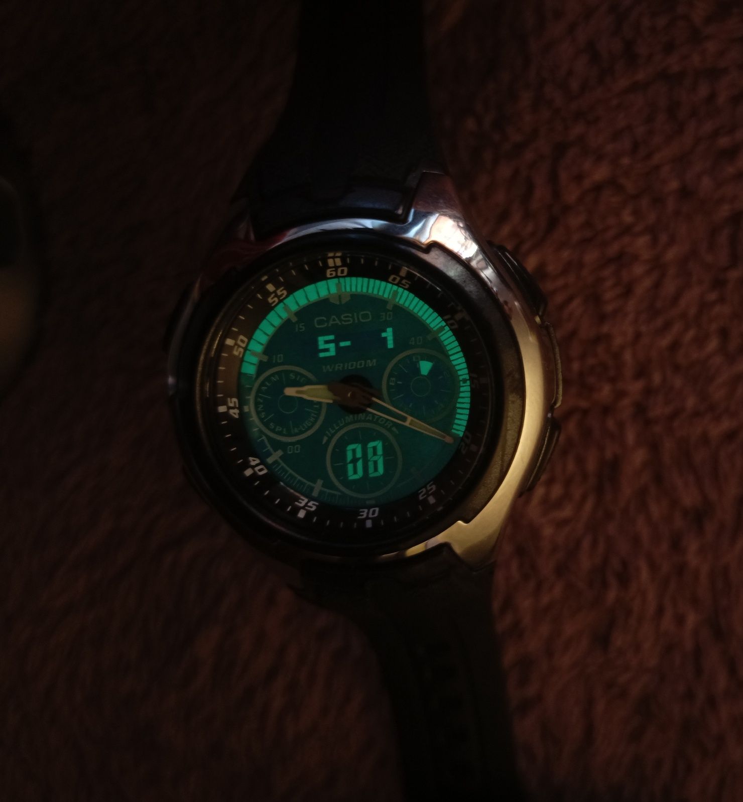 Męski zegarek casio AQ 163 1B1V