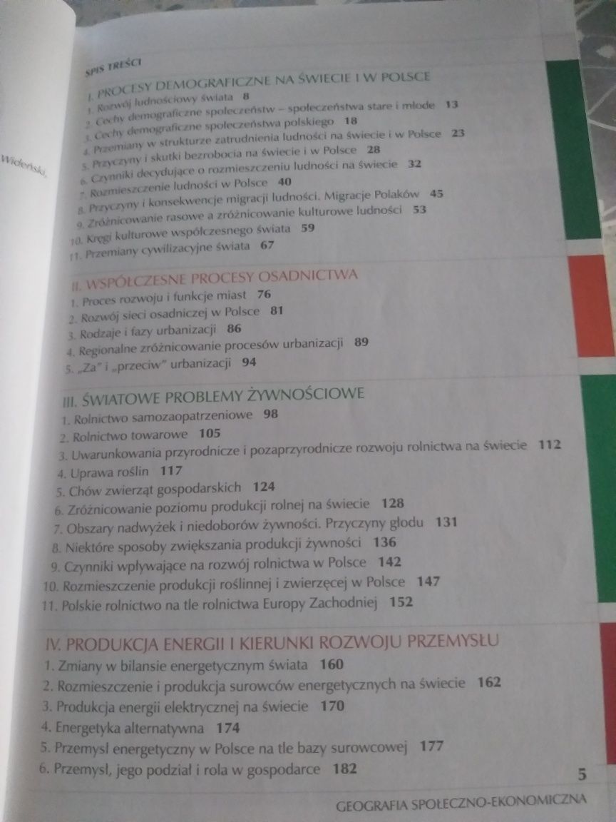 Geografia społeczno-ekonomiczna - podr. Liceum, zakres rozszerzony PWN