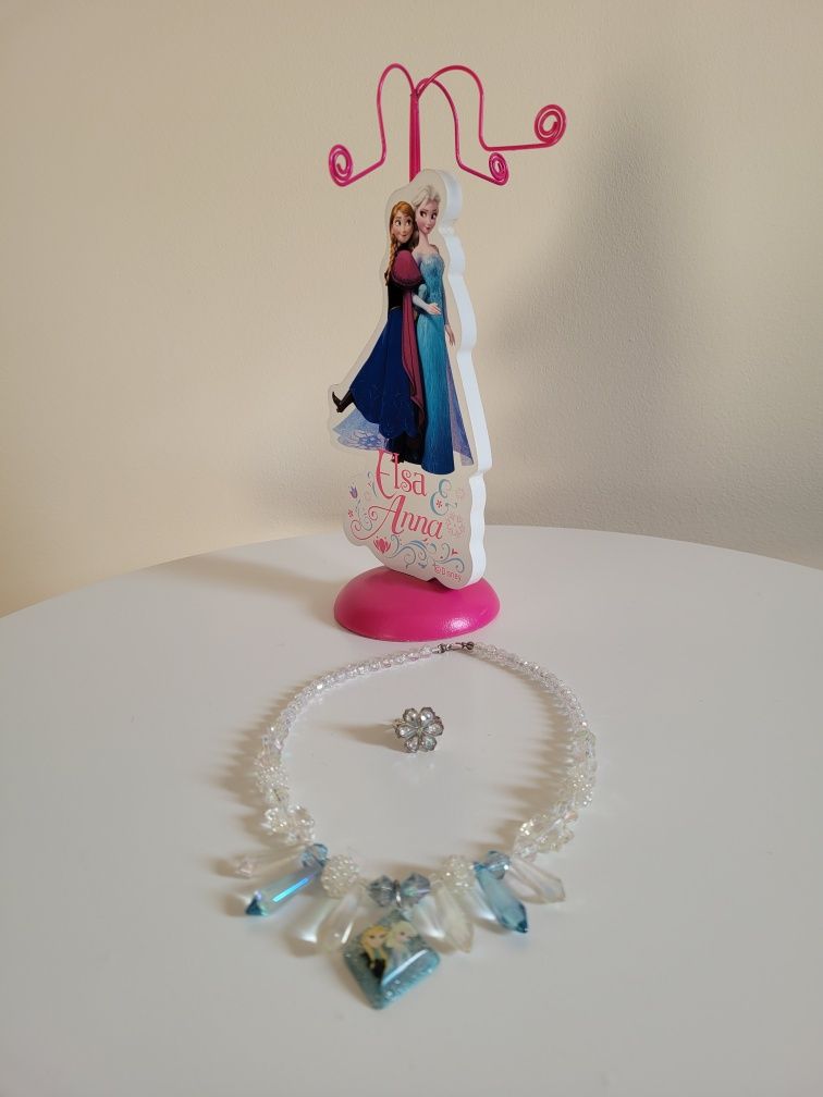 Biżuteria z Anną i Elsa i stojak na biżuterię
