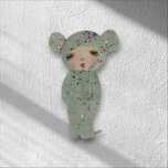 Broszka Miętową Myszka Misiuro ( 6cm]