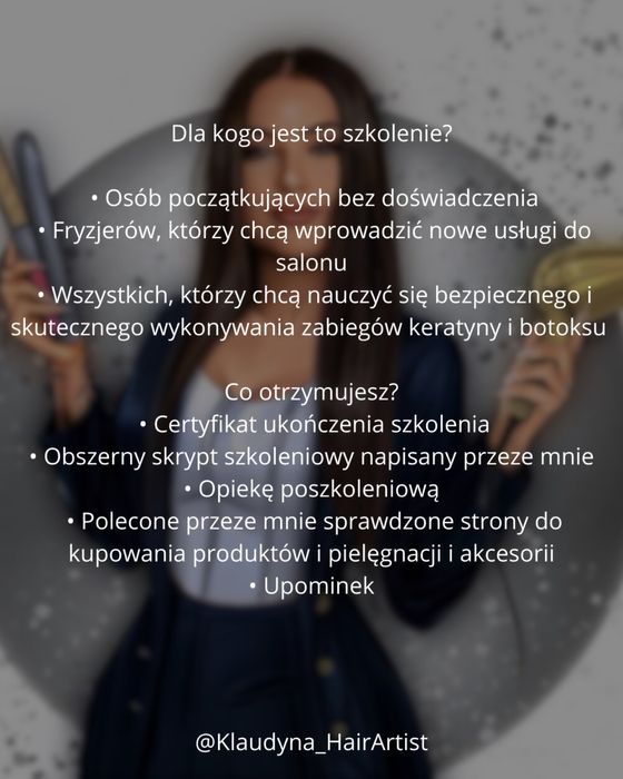 Szkolenie Keratyna/Botox Basic Rzeszow