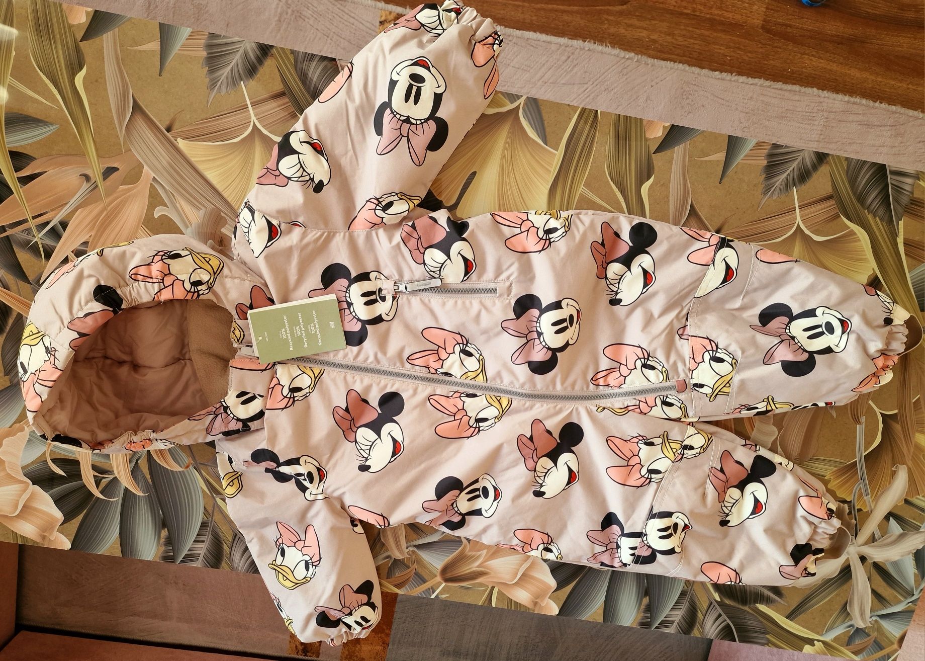 Nowy kombinezon zimowy, narciarski, puszysty H&M r.86 Myszka Minnie