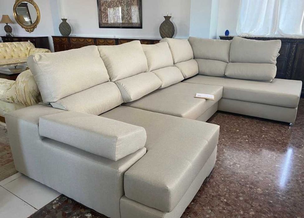 OFERTA! Sofá moderno chaise longue com frete grátis