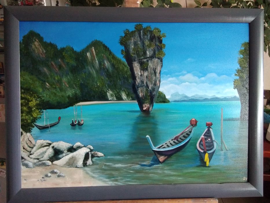 Картина маслом на холсте на подрамнике