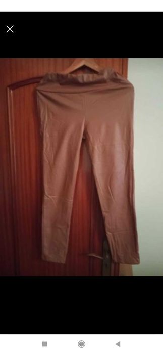 Leggings de napa camel