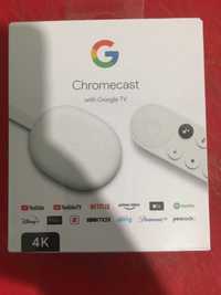 Google Chromecast with Google TV 4K UHD 2160p Snow GA01919-US