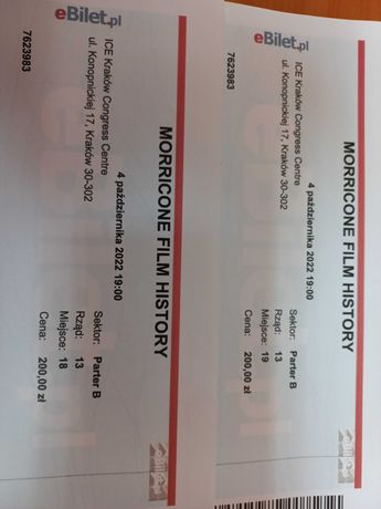 bilety na koncert muzyki Morricone