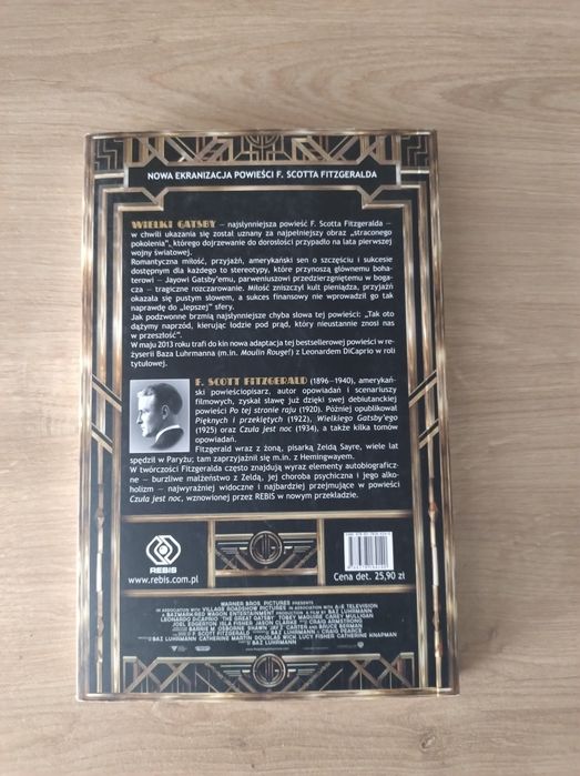 Książka "Wielki Gatsby" F. Scott Fitzgerald