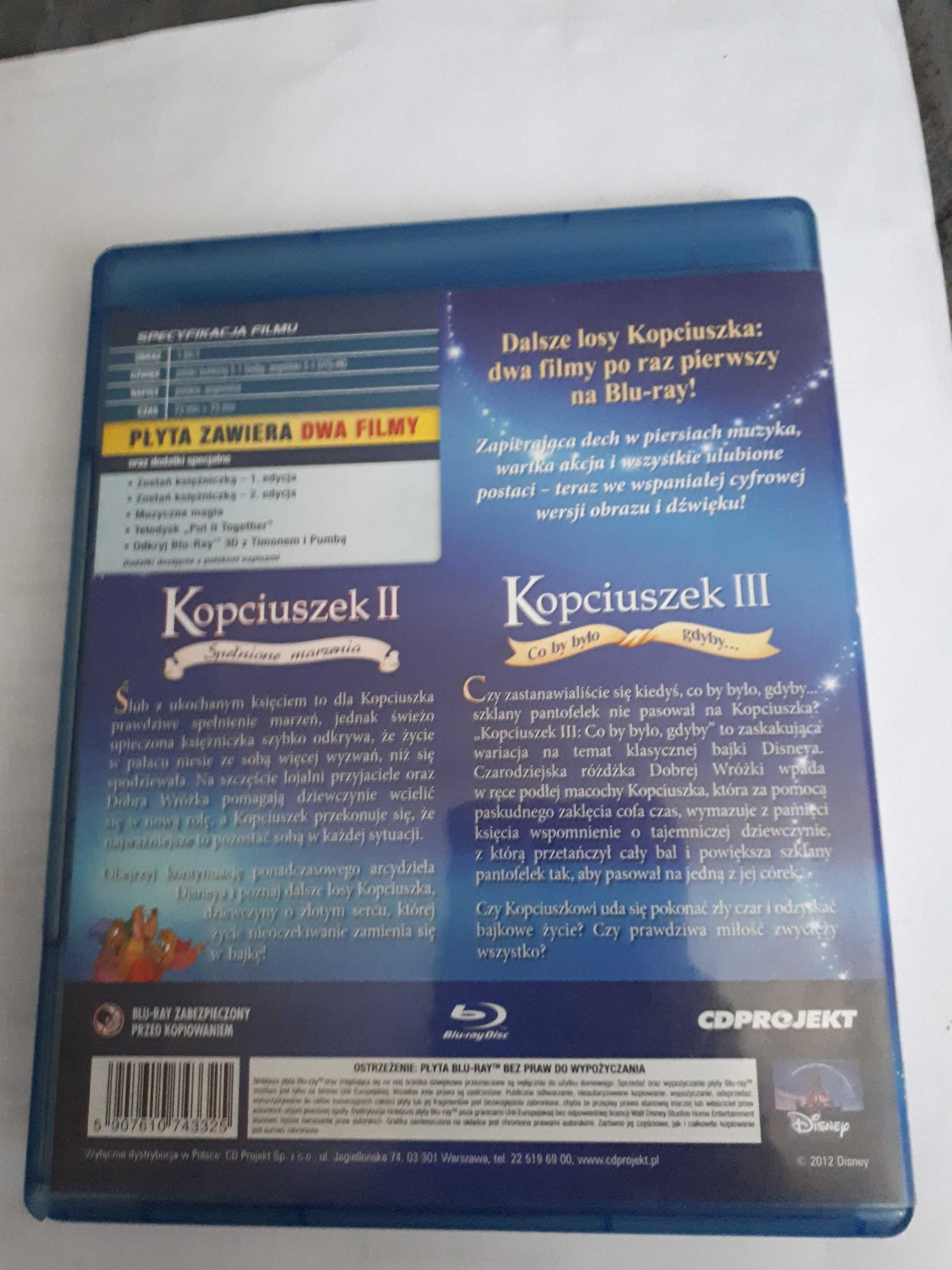 Kopciuszek II / Kopciuszek III płyta Blu-ray