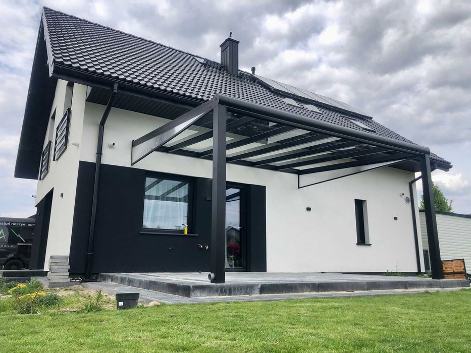 Zadaszenie Tarasu 5x4 5m x 4m z poliwęglanem 16mm PRO każdy wymiar