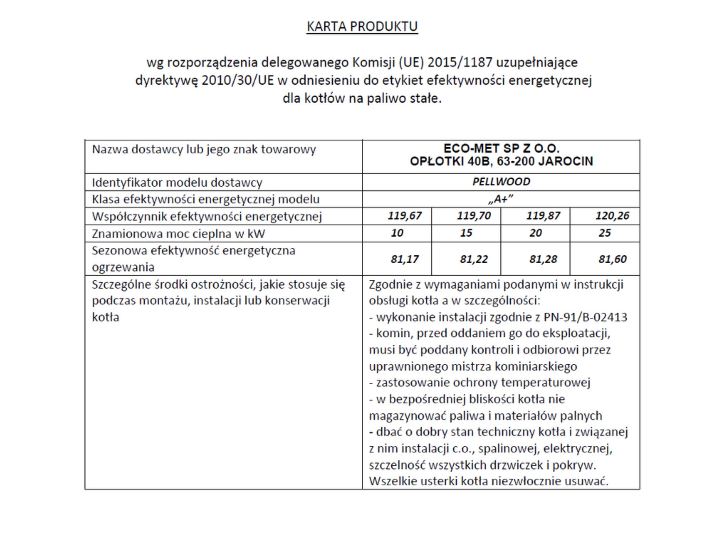 Dofinansowanie "Czyste Powietrze" Kocioł TECHNIX PELLWOOD 10kW