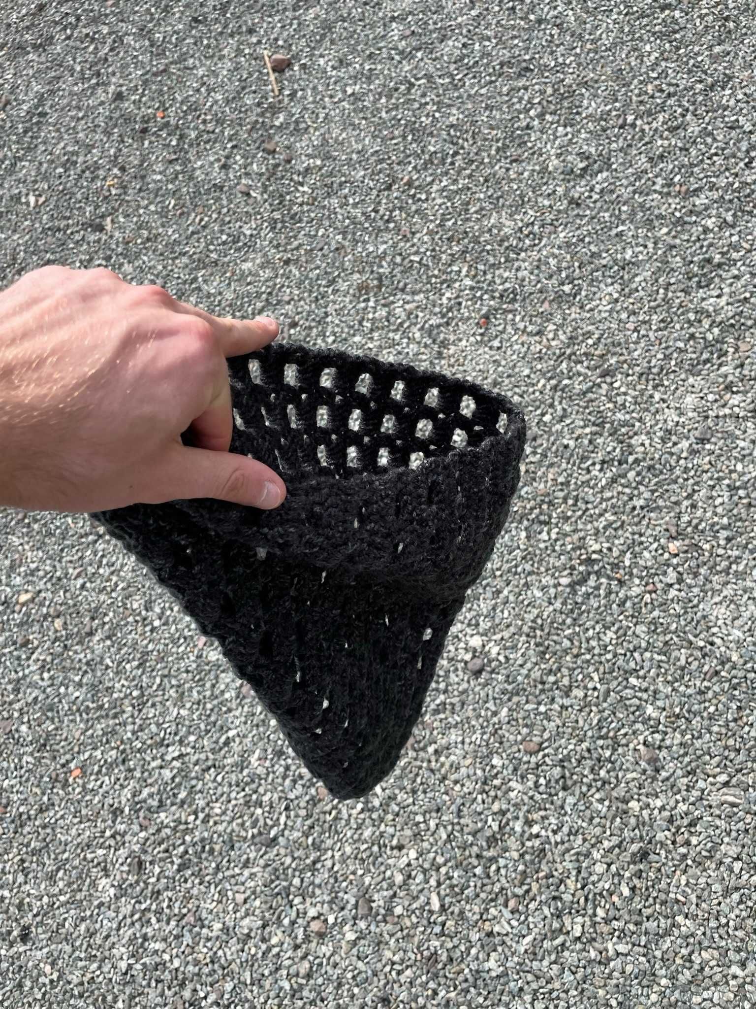 Handmade szalik typu komin na zimę jesień custom szydełkowany