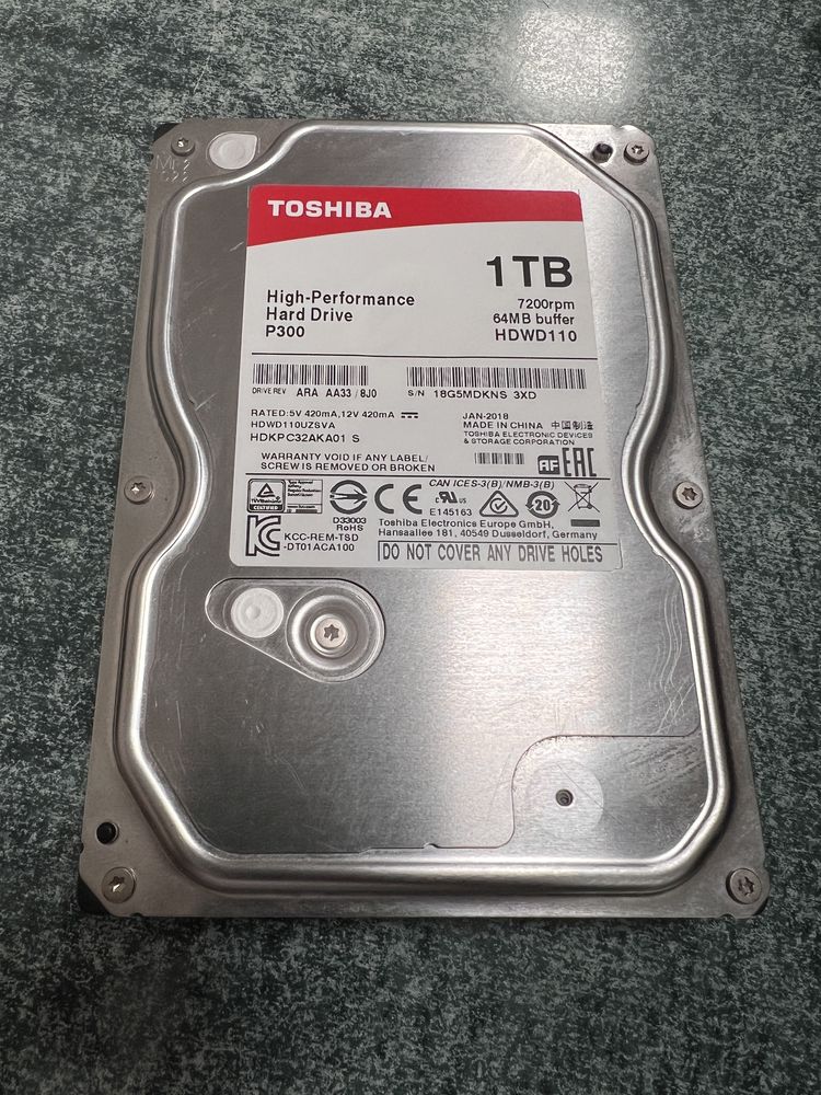 1TB HDD Toshiba
