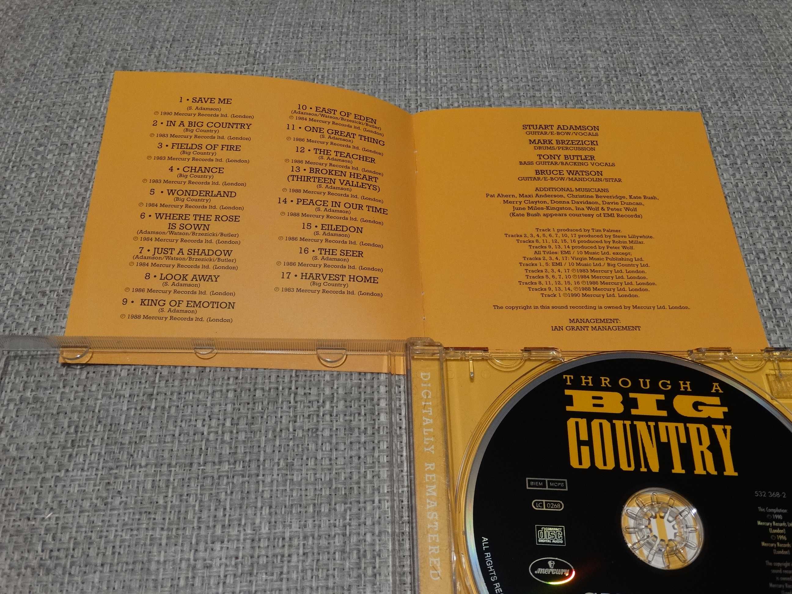 Through a Big Country - Greatest Hits CD