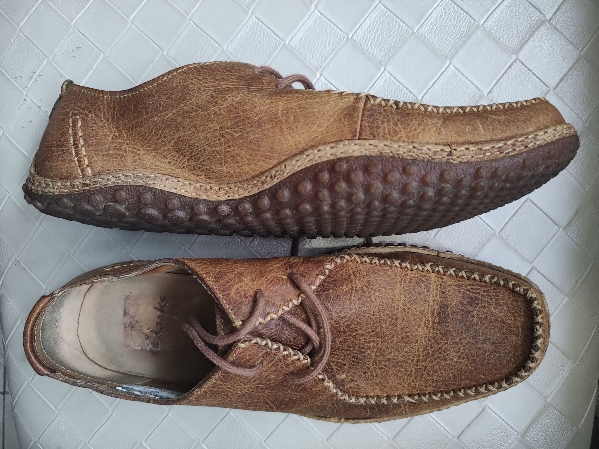 Clarks 41 р.коричневые