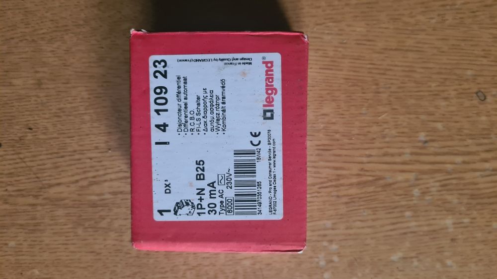LEGRAND Wyłącznik różnicowo-nadprądowy B25A 410923