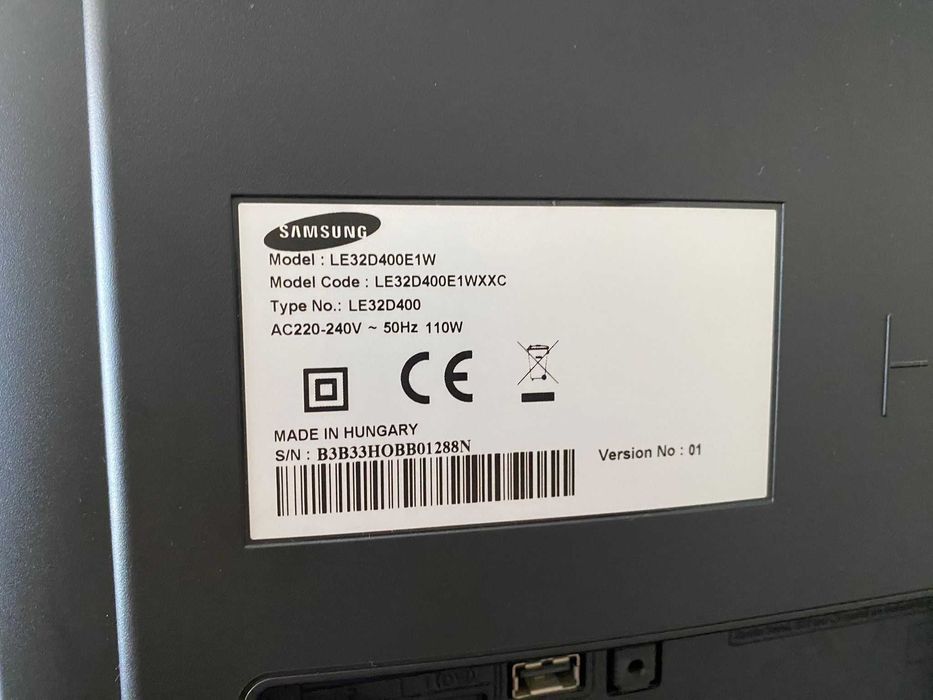 Tv Samsung le32d400e1w e comando operacionais