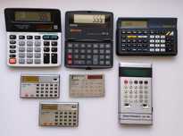Винтажный Электронный  Калькулятор  Texas Instruments - Casio -Citizen