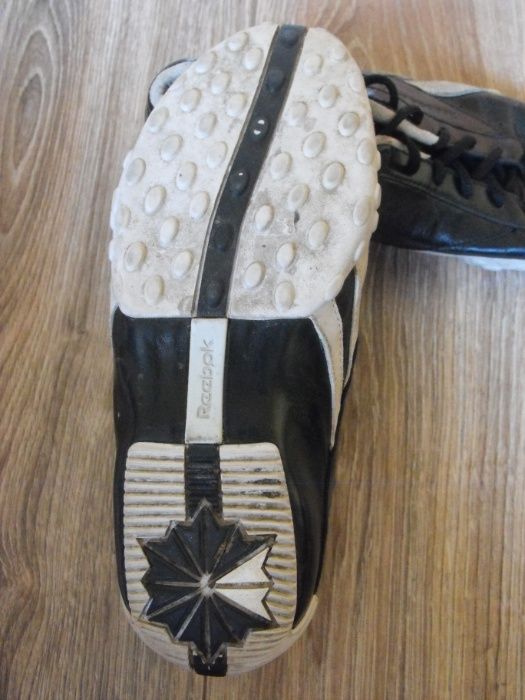 Buty REEBOK 39/40 24.7cm Skóra* buty skórzane czarne połysk Vintage