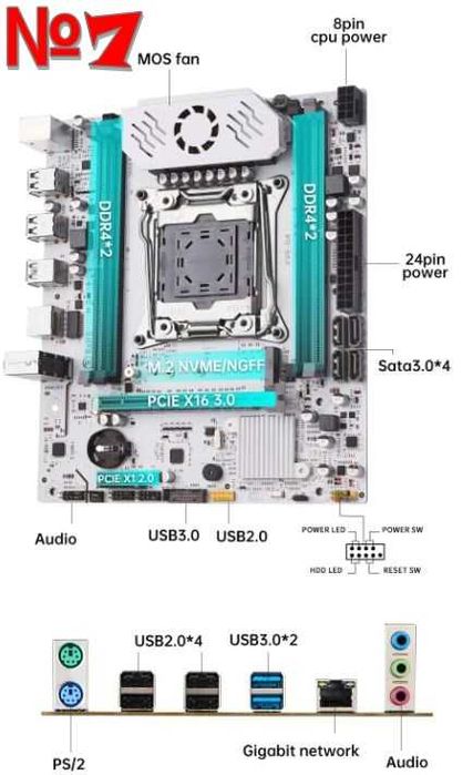 Комплект 2011 х99 2680v3 2660v3 2667v4 DDR4 16 32GB